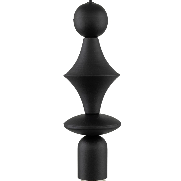 Glamour pojedyncza lampa zwis Tower 10871 nad stół czarny