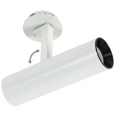 Regulowana LAMPA sufitowa BOCCA SL74055/18W 3000K WH+BL Italux metalowa OPRAWA spot LED 18W tuba biała