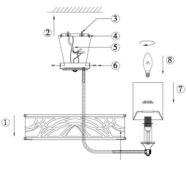 LAMPA sufitowa VITTORIA H004CL-05BG Maytoni abażurowa OPRAWA klasyczna złota