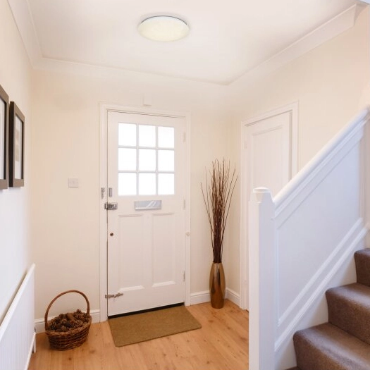 Biała lampa sufitowa Como 1279223 LED 11,5W 3000K z efektem kryształu