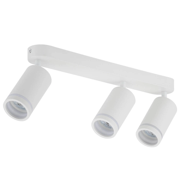 Potrójna lampa do sypialni Jet 6915 tubki loftowa metalowa biała