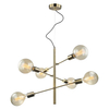 LAMPA wisząca MADALYN MDM3582/6 AB Italux sticks OPRAWA industrialna ZWIS żarówki bulbs loft antyczny brąz