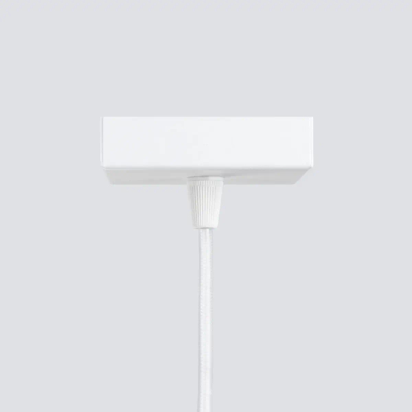 Podłużna lampa wisząca Karbon SL.1535 minimalistyczna tuba biała OUTLET