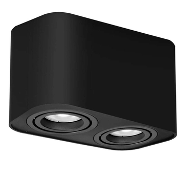 Czarny plafon do przedpokoju Kobald 2053 metalowa lampa natynkowa