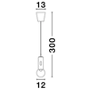 Ściemnialna lampa wisząca BARBARA LE44550 LED 11W 3000K biały