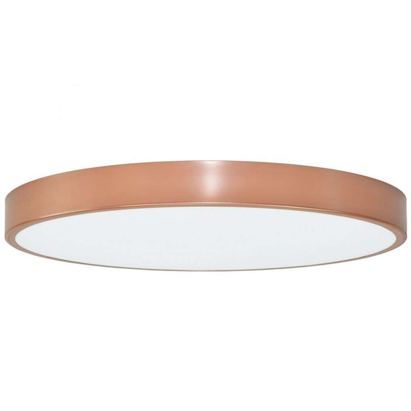 Plafon ledowy minimalistyczny Cleo 137623600691 Team 96W 3000K okrągły miedziany