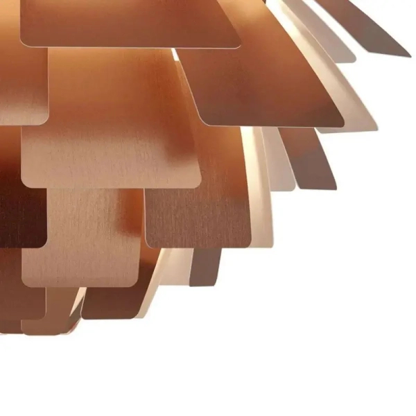 Lampa okrągła wisząca Prospettiva ABR-LW-PRO-60 geometryczna brązowa