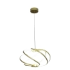 Modernistyczna lampa wisząca Kandor LP-1425/1P GD LED 45W spirala złota