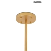 Lampa wisząca Astrifero MSE010100180 bursztynowa złotazłota