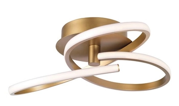 Sufitowa lampa salonowa Jerez metalowa wstęga 40W złota