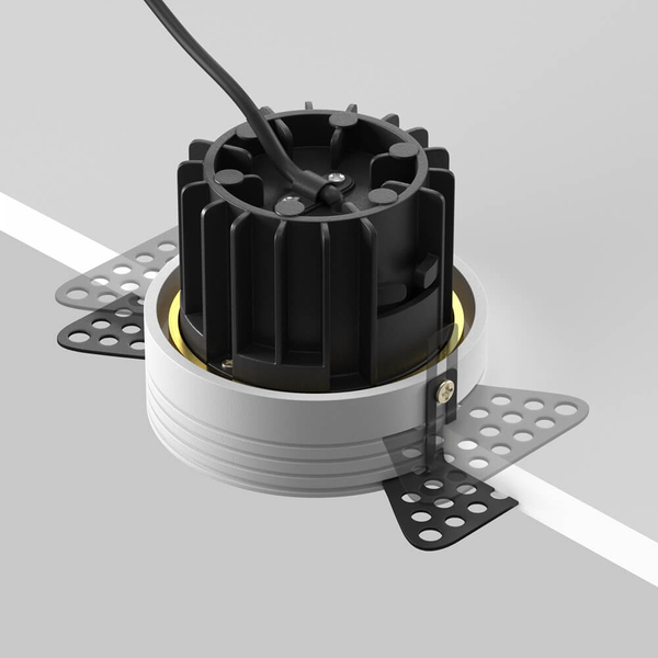 Podtynkowa lampa Round DL058-12W3K-TRS-BS LED 12W 3000K kuchenna mosiądz