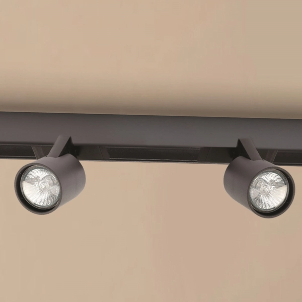 Sufitowa lampa reflektor do systemu szynowego Gary AZ5207 1-faz czarna