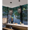 LAMPA wisząca ARJONA LE41880 Luces Exclusivas szklana OPRAWA modernistyczny zwis przydymiony czarny