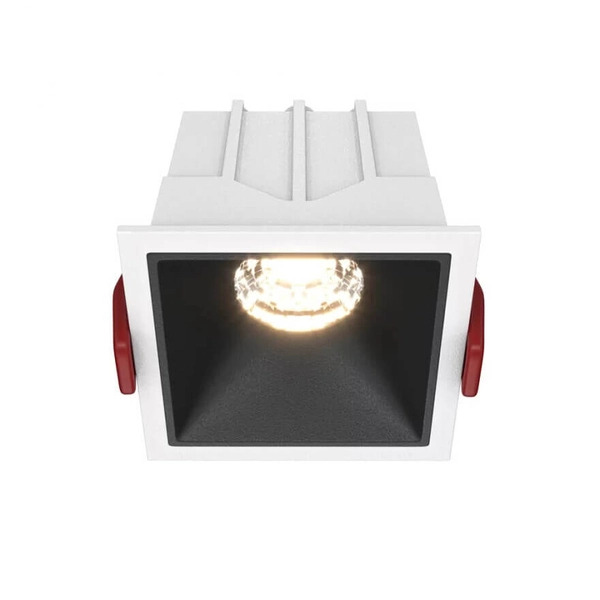 Lampa wpuszczana Alfa DL043-01-10W4K-SQ-WB LED 10W 4000K biały czarny