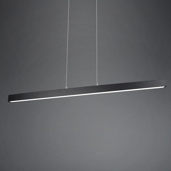 LAMPA wisząca BELFAST 375510432 Trio metalowa OPRAWA belka ZWIS LED 44W 3000K ściemnialny czarny