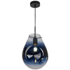 LAMPA wisząca KIMBERLY 316257 Polux loftowa OPRAWA szklany zwis niebieski
