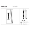 Magnetyczna lampa sufitowa Points TR031-4-24WTW-DD-B LED 24W 3000K czarny