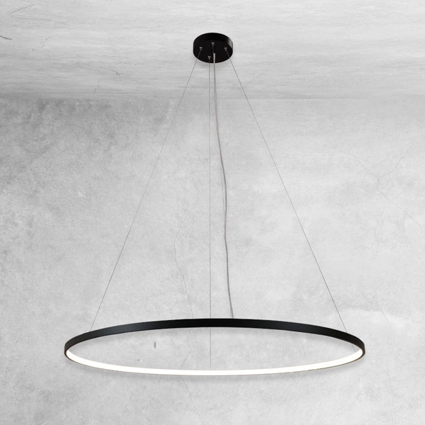 Metalowa lampa wisząca Agari LED 38W 3000K czarna do holu