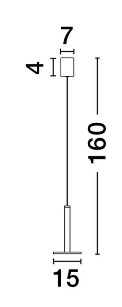 Industrialna lampa wisząca LE42736 LED 11W do salonu srebrna