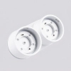 Podwójna lampa sufitowa MODO biała SL.2435 2xGx53 tuba downlight