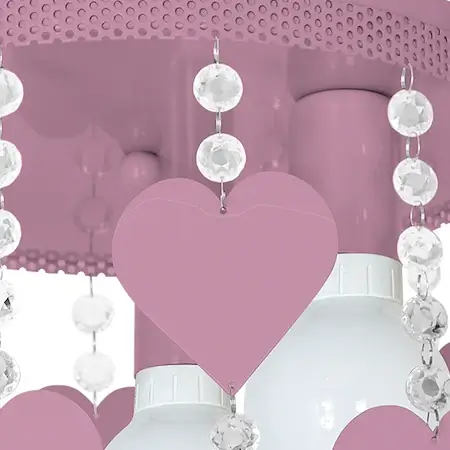Dziecięca lampa sufitowa CORAZON MLP1149 Milagro z kryształkami jasnoróżowe