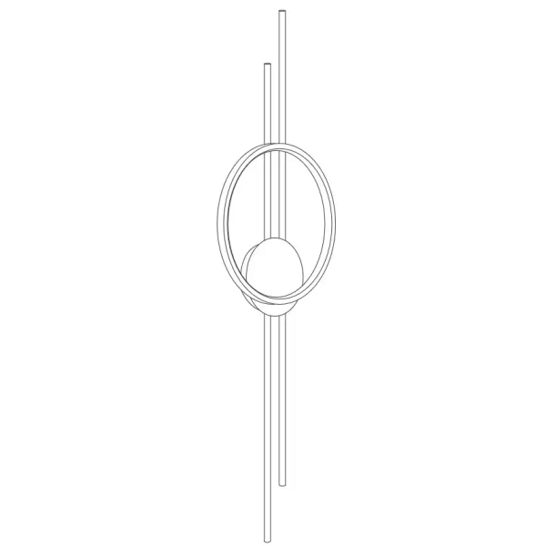 Kinkiet ścienny ECLIPTICA ST-DL8532 LED 14W 3000K pierścień złoty