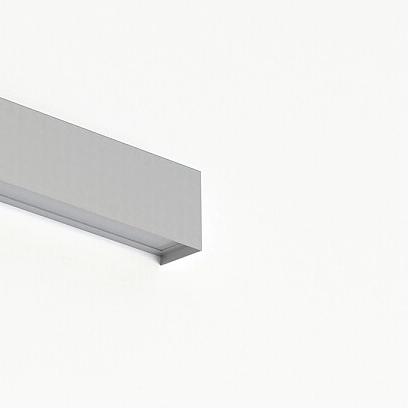 Prostokątny kinkiet srebrny STRAIGHT WALL 6354 ścienna lampa hol