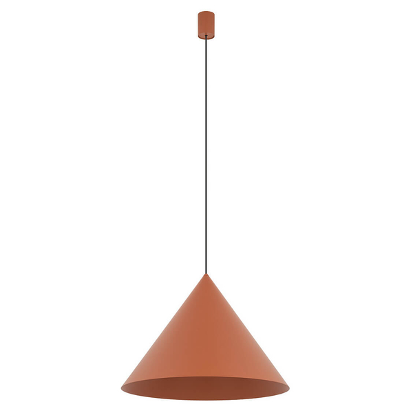 Zwieszana lampa stożkowa ZENITH 11483 terakota