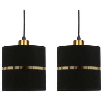 Salonowa lampa wisząca Assam 32-17321 Candellux czarna złota