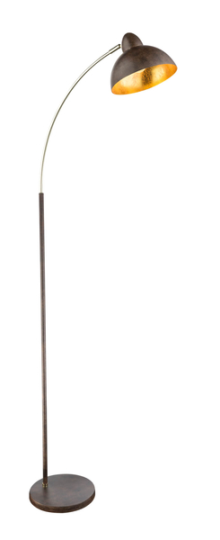 Podłogowa lampa loftowa ANITA 24703SR Globo do sypialni metal rdzawa