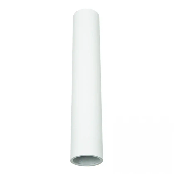Podłużna sufitowa lampa 23223 tuba metalowa do salonu biały
