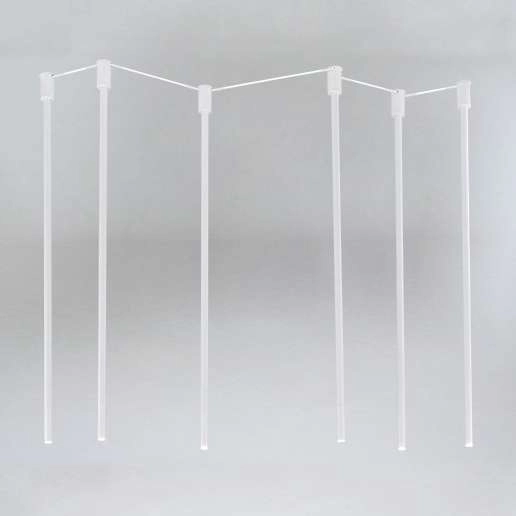 LAMPA sufitowa ALHA N 9402 Shilo metalowa OPRAWA downlight sople tuby białe