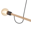 Podwójna lampa salonowa wisząca Helix 4951 TK Lighting drewniana czarna