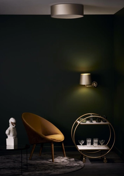 Abażurowa lampa sufitowa MOVE 30681307 szampański plafon sypialni