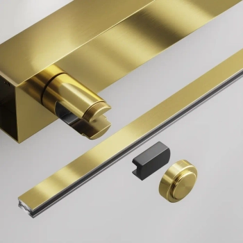 Podwójny uchwyt ścienny magnetyczny Flarity TRA155CW-BB-BS mosiądz