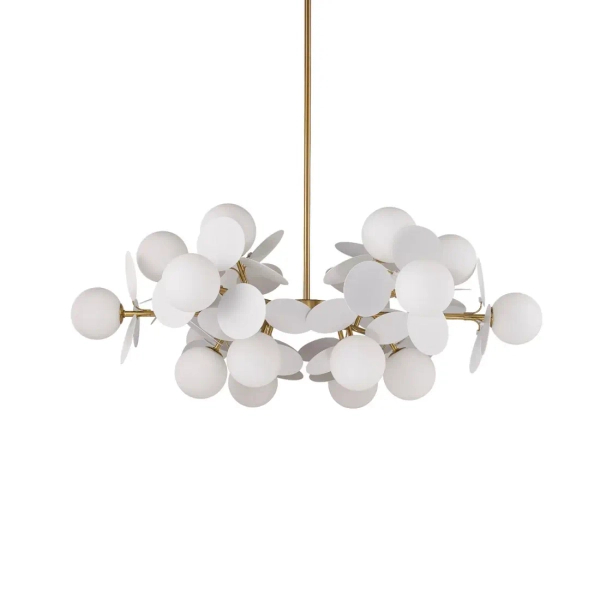 Oprawa wisząca CHIC biała złota ST-DL-2969P-6 18xG9 5W kulista