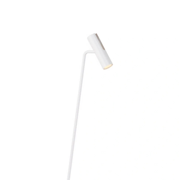 Lampa podłogowa biała LEDA tubka 1xGU10 regulowana do sypialni 41740