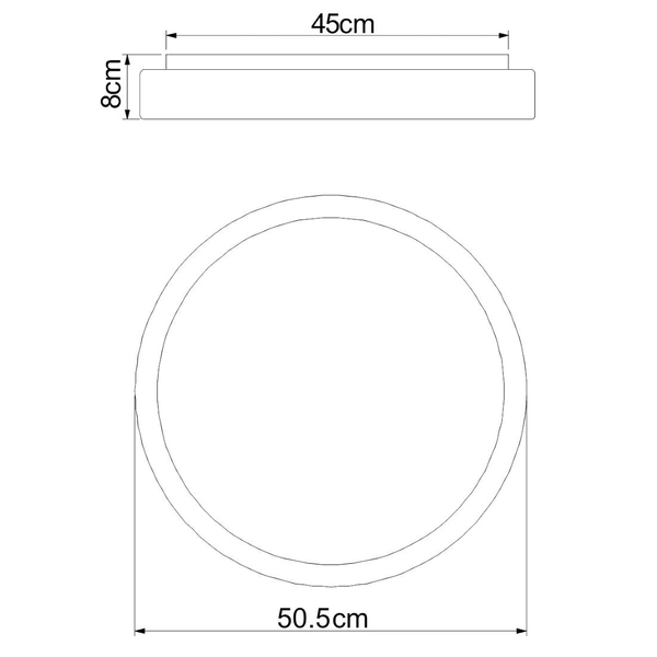 Minimalistyczna LAMPA sufitowa SONNY 41586-24 Globo okrągła LED 24W 2700K - 6000K do salonu srebrna