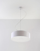Natynkowa lampa wisząca ARENA 35 SL.0117 Sollux okrągła biała