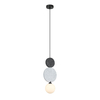 Wisząca lampa Andrea PND-59779B-1M-MLTI filcowa do sypialni szara czarna