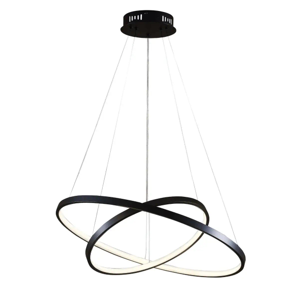 Salonowa lampa wisząca LEA 329172 LED 40W 4000K ringi czarne