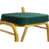 Krzesło do jadalni HEKATE zielone złote KH1501100391 wys. 93,5 cm tkaninowe