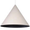 Wisząca lampa skandynawska VESUVIO 41074 stożek beżowy czarny
