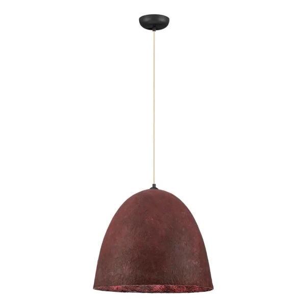 Papierowa wisząca lampa TALVORA LE45313 do salonu czerwona