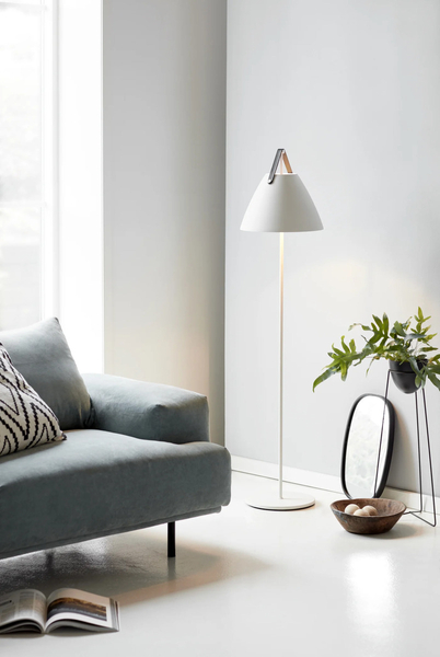 Lampa podłogowa Strap 46234001 Nordlux metalowa biała