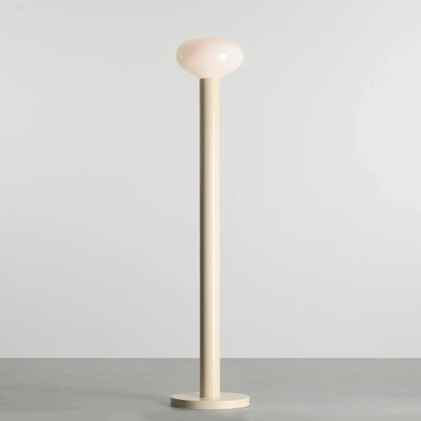 Owalna lampa stojąca Flo Floor Cream 7000A9_M kremowa