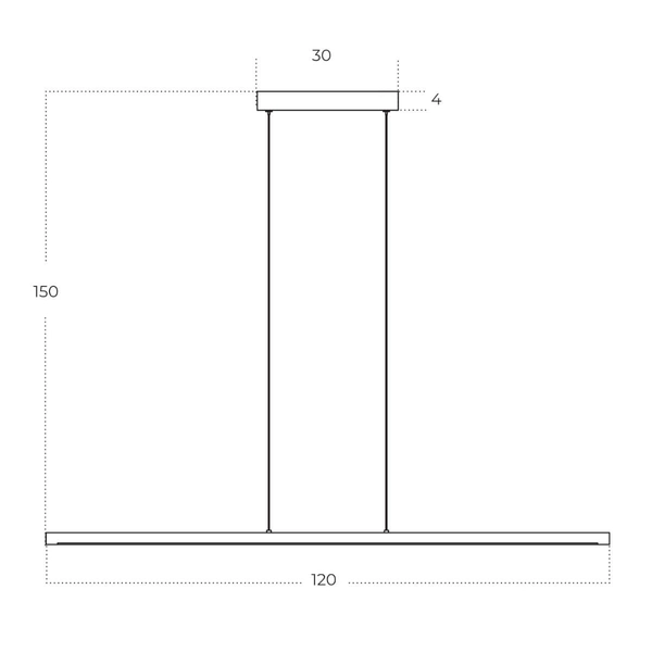 Zwisająca lampa sypialniana ALAMO AZ5766 Azzardo LED 21W 3000K czarna