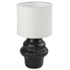 Stołowa lampa do salonu Glimo 74058 ceramiczna na stół czarny biały