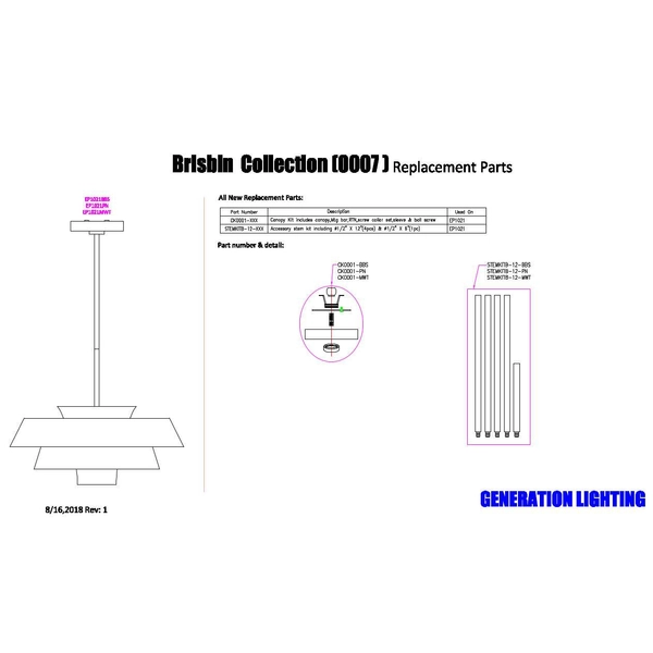 Modernistyczna LAMPA wisząca Brisbin FE-BRISBIN-BB Elstead FEISS metalowa OPRAWA designerski ZWIS okrągły mosiądz