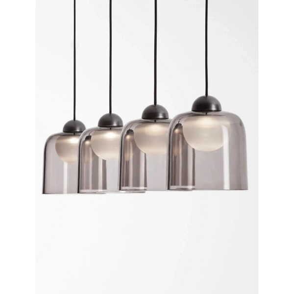 Nowoczesny żyrandol TAVENCO LE45212 LED 19W 3000K różowy czarny